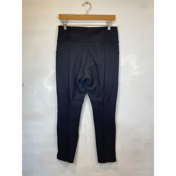 Athleta Women's Stellar Crop Ankle Pant Size Medium Black Zip Pockets - Picture 5 of 7